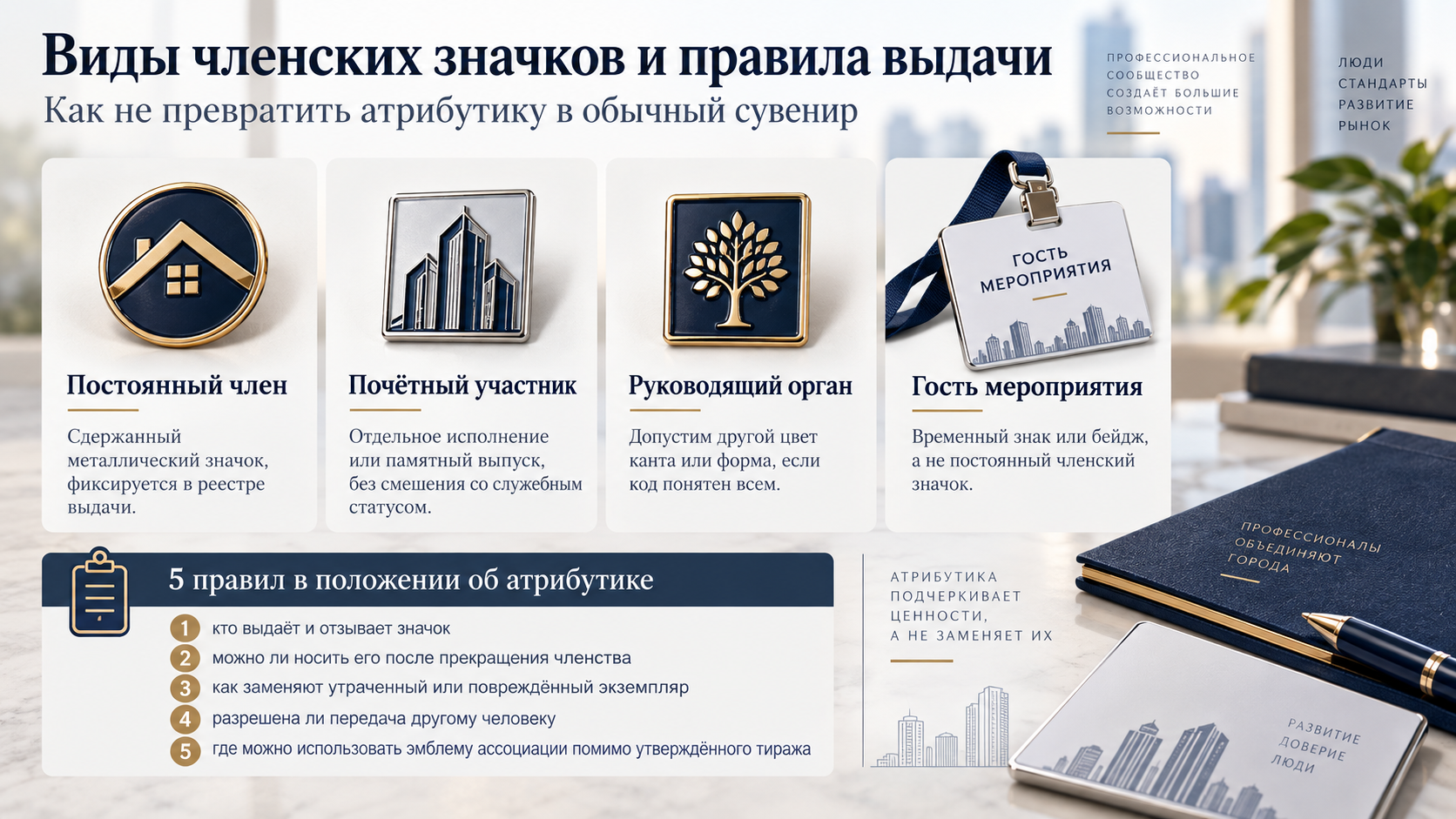 Как различать статусы участников