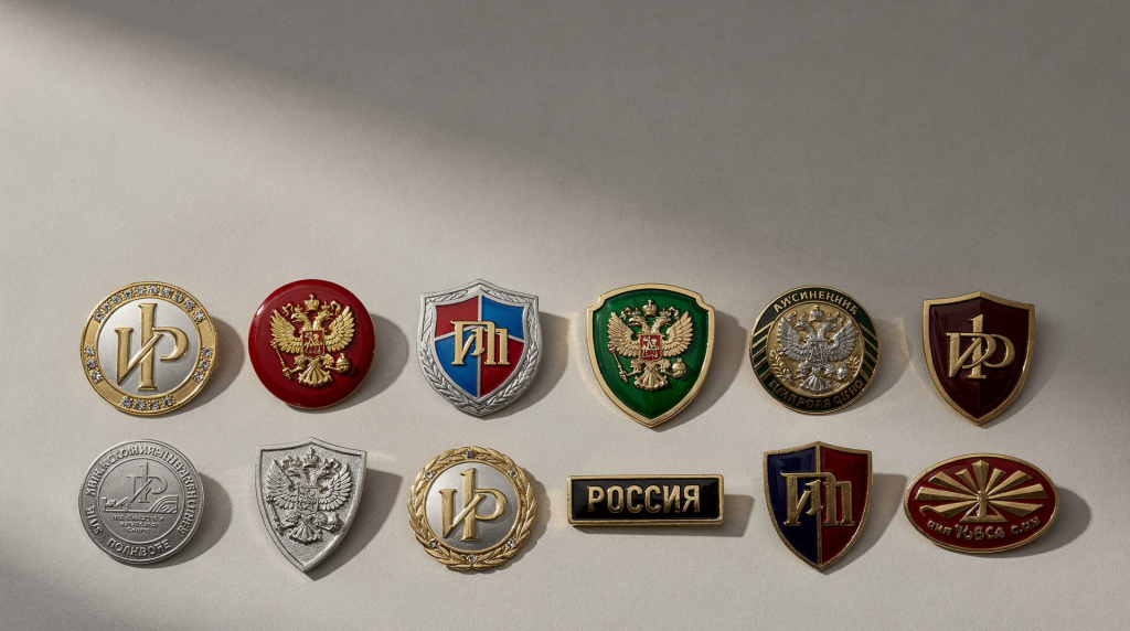Каталог членских значков для общественных и деловых объединений: варианты материалов и дизайна